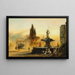 Piazza Barberini a Roma - Albert Arnz — quadro incorniciato alla parete