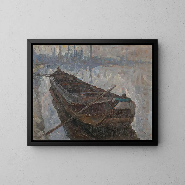 Barge de boue - Albert Baertsoen — quadro incorniciato alla parete