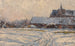 Neve nel pomeriggio, villaggio innevato - Albert Baertsoen — vista dell’opera