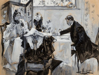 Albert Beck Wenzell - Man and Woman Dining.webp