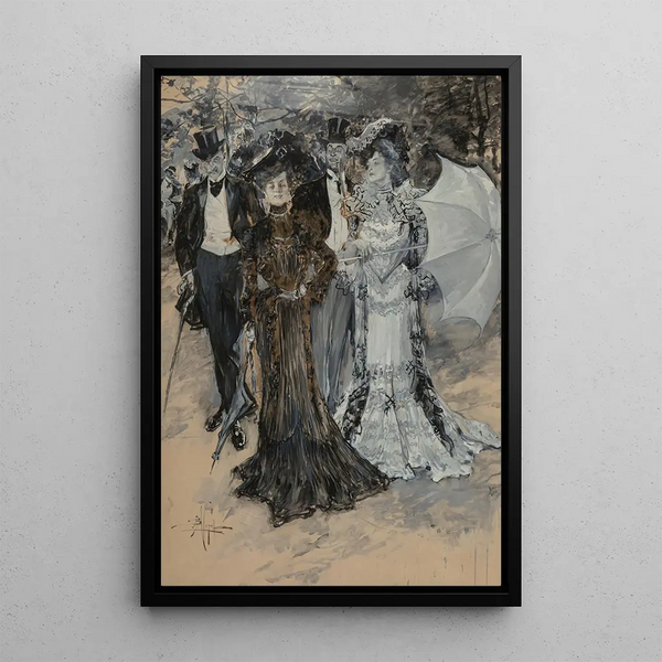 Riproduzione del dipinto La promenade - Albert Beck Wenzell