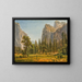 Cascate di Bridalveil, valle di Yosemite, California - Albert Bierstadt — quadro incorniciato alla parete