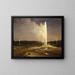 Geysers nel parco nazionale di Yellowstone - Albert Bierstadt — quadro incorniciato alla parete