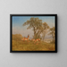 Antilope paissant - Albert Bierstadt — quadro incorniciato alla parete