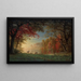 Tramonto indiano, cervi vicino a un lago - Albert Bierstadt — quadro incorniciato alla parete