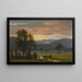 Paesaggio con bestiame - Albert Bierstadt — quadro incorniciato alla parete