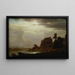 su Sweetwater vicino alla Porta del Diavolo - Albert Bierstadt — quadro incorniciato alla parete
