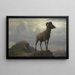 Studio di un muflone - Albert Bierstadt — quadro incorniciato alla parete
