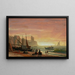 La flotte de pêche - Albert Bierstadt — quadro incorniciato alla parete