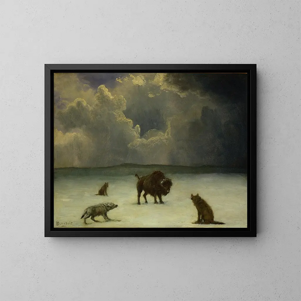 Piégé - Albert Bierstadt — quadro incorniciato alla parete