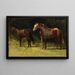 Due Cavalli - Albert Bierstadt — quadro incorniciato alla parete