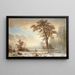 Vallée del Yosemite, prima nevicata dell'anno - Albert Bierstadt — quadro incorniciato alla parete