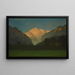 Vista del parco del Ghiacciaio o Tramonto sul picco - Albert Bierstadt — quadro incorniciato alla parete