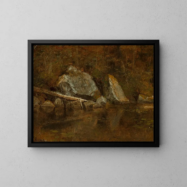 Montagne Bianche, Lago Écho - Albert Bierstadt — quadro incorniciato alla parete