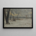 Paesaggio invernale - Albert Bierstadt — quadro incorniciato alla parete