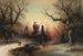 Una serata d'inverno - Albert Bredow — vista dell’opera