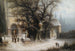 Processione in un monastero innevato - Albert Bredow — vista dell’opera