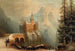 Paesaggio invernale con castello tra le montagne - Albert Bredow — vista dell’opera