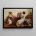 Donne che sistemano fiori - Albert Chevallier Tayler — quadro incorniciato alla parete