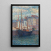 Vele sul molo - Albert Dubois-Pillet — quadro incorniciato alla parete