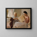 Annie Edelfelt con Fredrika Snygg - Albert Edelfelt — quadro incorniciato alla parete