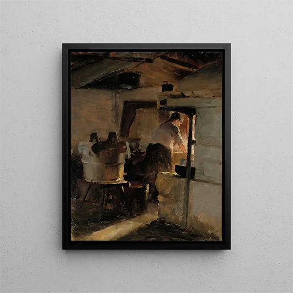 Albert Edelfelt - At the stove.webp