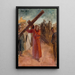 Cristo portando la croce - Albert Edelfelt — quadro incorniciato alla parete