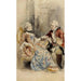 Riproduzione del dipinto Coppia in conversazione in abbigliamento rococò - Albert Edelfelt