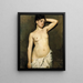 Studio di nudo femminile - Albert Edelfelt — quadro incorniciato alla parete