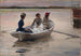 Ragazze in una barca a remi, estate nell'arcipelago - Albert Edelfelt — vista dell’opera