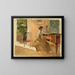 nel soggiorno di Haiko - Albert Edelfelt — quadro incorniciato alla parete