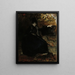 Dame in nero seduta Thérèse Noire - Albert Edelfelt — quadro incorniciato alla parete