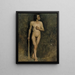 Modèle masculin - Albert Edelfelt — quadro incorniciato alla parete
