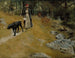 Sul fiume con un cane - Albert Edelfelt — vista dell’opera