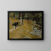 Sul fiume con un cane - Albert Edelfelt — quadro incorniciato alla parete