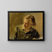 Ritratto di un giovane uomo - Albert Edelfelt — quadro incorniciato alla parete