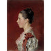 Riproduzione del dipinto Ritratto della sorella dell'artista Annie Edelfelt - Albert Edelfelt