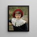 Ritratto dell'artista sorella Berta Edelfelt - Albert Edelfelt — quadro incorniciato alla parete