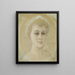 Studio Ritratto della Baronessa Naomi Emi De La Chapelle - Albert Edelfelt — quadro incorniciato alla parete