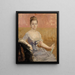Studio di ritratto della contessa Augusta Lewenhaupt - Albert Edelfelt — quadro incorniciato alla parete