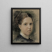 Ritratto di Annie Edelfelt - Albert Edelfelt — quadro incorniciato alla parete