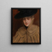 Ritratto di una giovane donna - Albert Edelfelt — quadro incorniciato alla parete