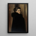 Ritratto della moglie dell'artista Ellan Edelfelt - Albert Edelfelt — quadro incorniciato alla parete