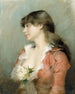 Profil d'une jeune femme - Albert Edelfelt — vista dell’opera