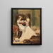 Studio della regina Blanka - Albert Edelfelt — quadro incorniciato alla parete