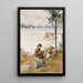 Serenata sul molo - Albert Edelfelt — quadro incorniciato alla parete