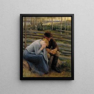 Albert Edelfelt - Sorrow Variation Of The Illustration For The Poem At The Fair Of Vernamo.webp