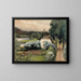 La maison des intendants au manoir de Saari - Albert Edelfelt — quadro incorniciato alla parete