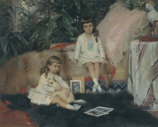 I grandi sovrani Boris e Kirill Vladimirovitch bambini - Albert Edelfelt — vista dell’opera