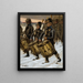 La marche du régiment de Björneborg - Albert Edelfelt — quadro incorniciato alla parete